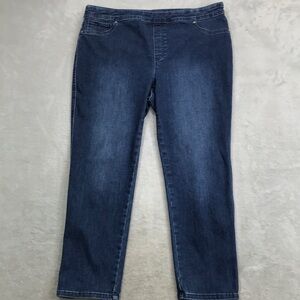 Chico's Perfect Stretch Girlfriend Slim Ankle Jeans Size 16/18